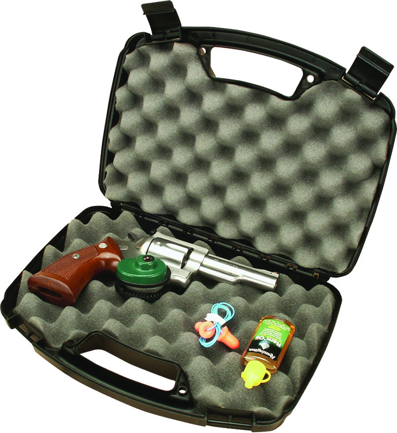 MTM Case-Gard 807 Snap Latch Single Pistol Handgun Case - Black