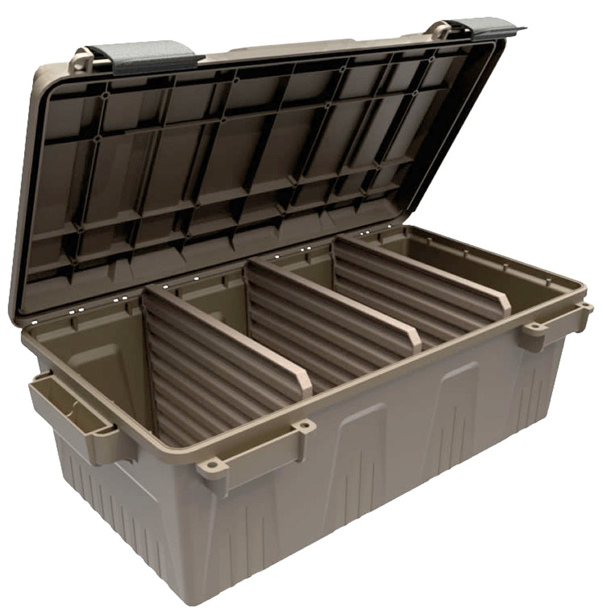 MTM Divided Ammo Crate Polypropylene Dark Earth SKU - 830657