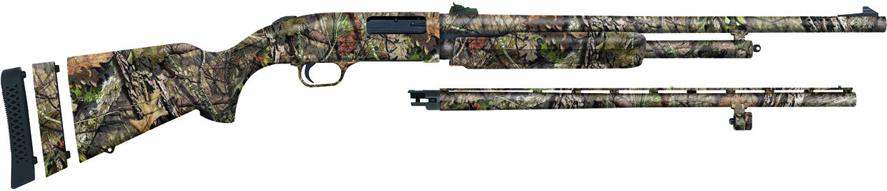 Mossberg 500 Youth Super Bantam Field/Deer Combo 20 Gauge Pump Action Shotgun 22/24 Barrels 3 Chamber 5 Rounds Synthetic Stock Mobuc Camo