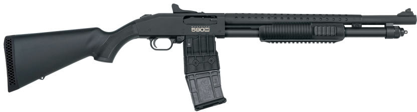 Mossberg 590M Mag-Fed Ghost Ring Sights-Action Shotgun