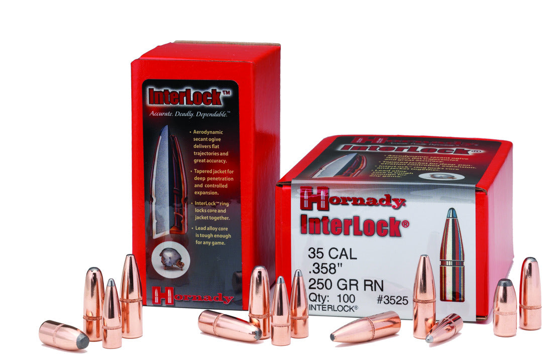 Hornady 3033 Interlock Rifle Bullets 30 .308 150Gr SPBT 100 ct