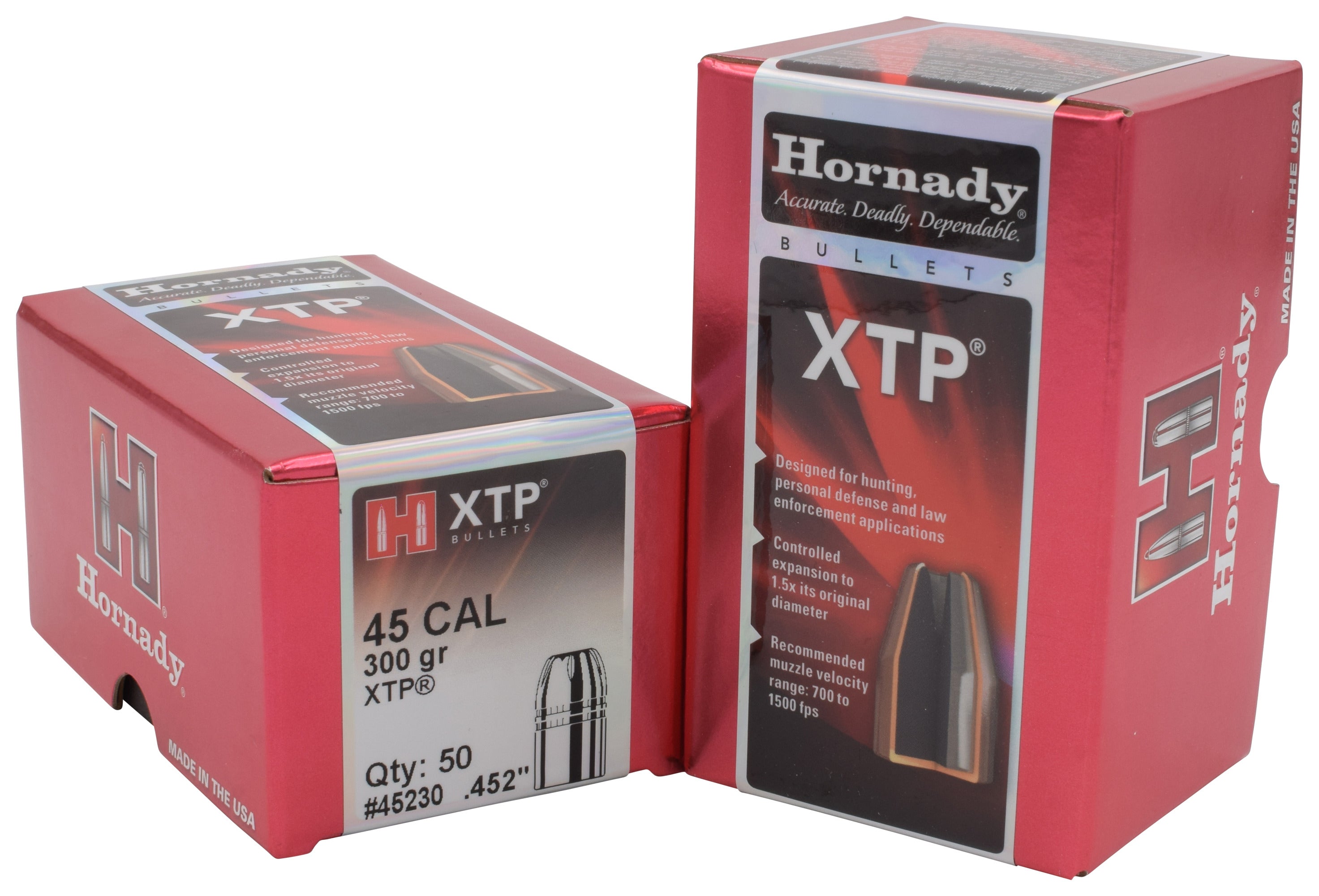 Hornady .44 .430 Bullet, 100 Projectiles, XTP HP, 240 Grains