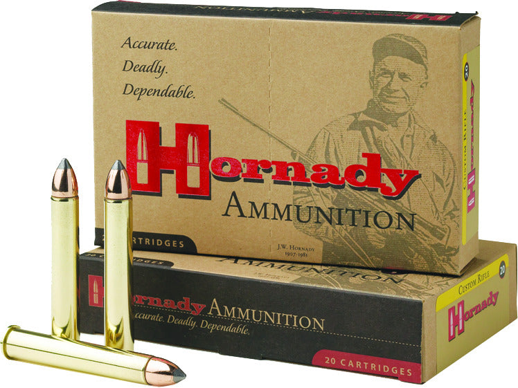 Hornady Custom .405 Winchester 300 Grain InterLock SP Brass Cased Centerfire Rifle Ammo 20 Rounds 8241