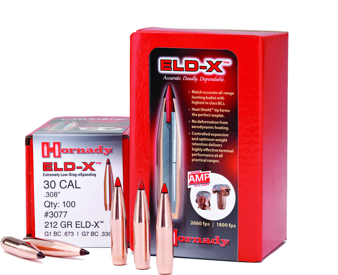 Hornady ELD-X 30 Caliber .308 178 GR 100 Box 3074