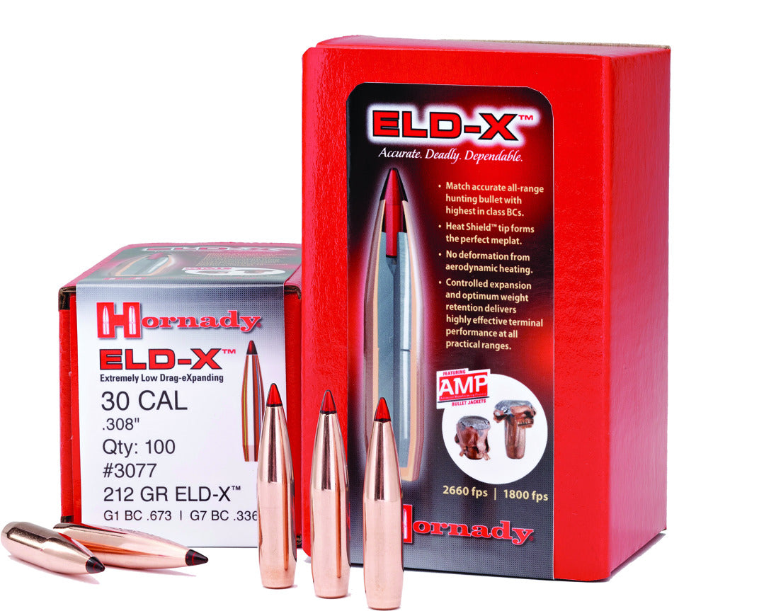 Hornady - 30 Cal - 200 Gr - ELD-X - 100ct