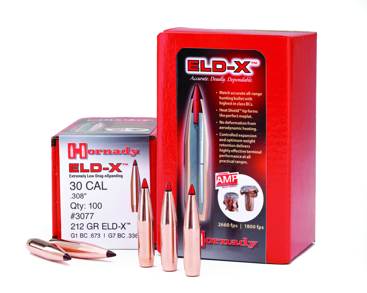 Hornady - 30 Cal - 220 Gr - ELD-X - 100ct