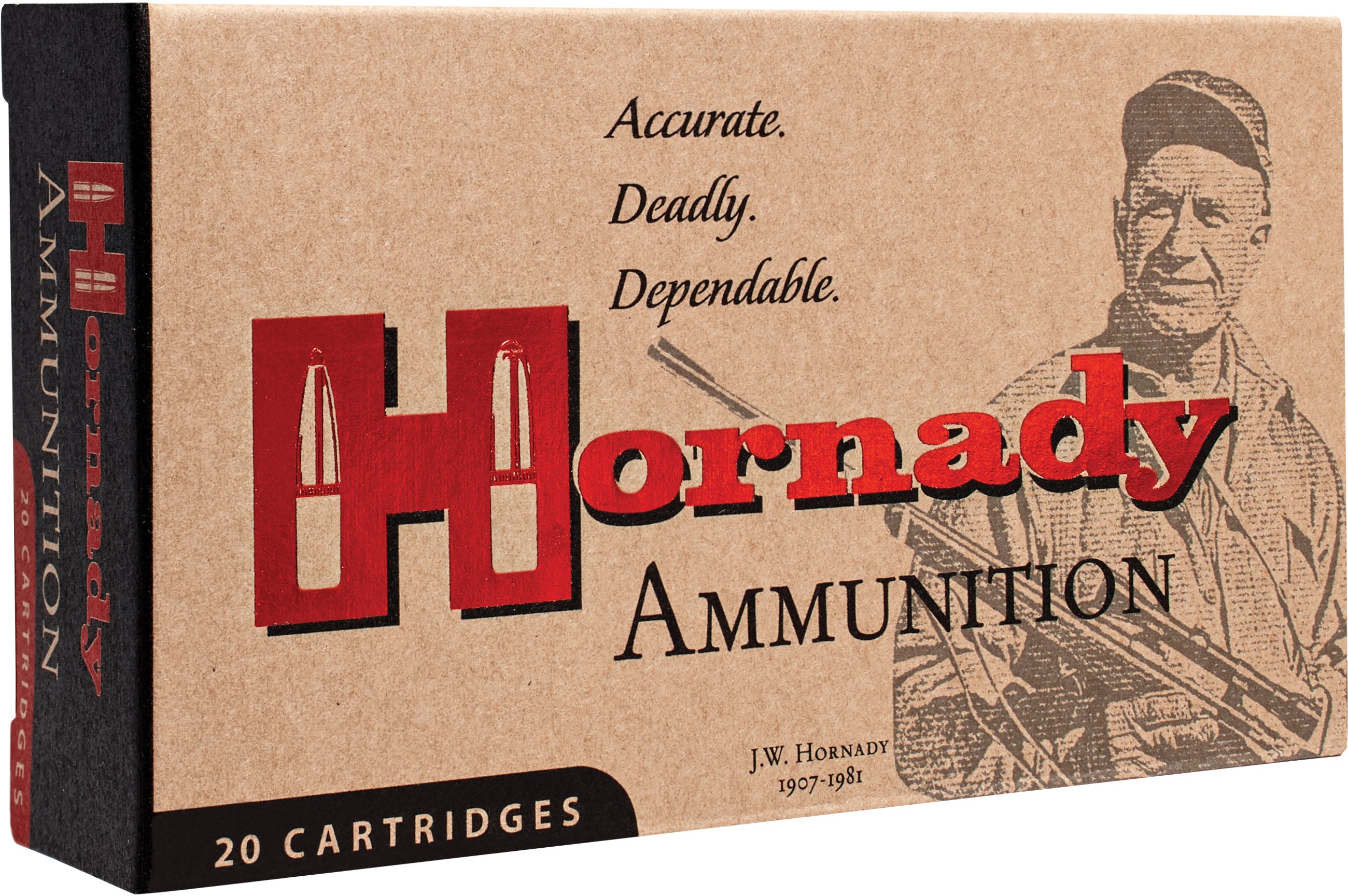 Hornady Vintage Match .30-06 Springfield 168 Grain Extremely Low Drag Match Brass Cased Centerfire Rifle Ammo 20 Rounds