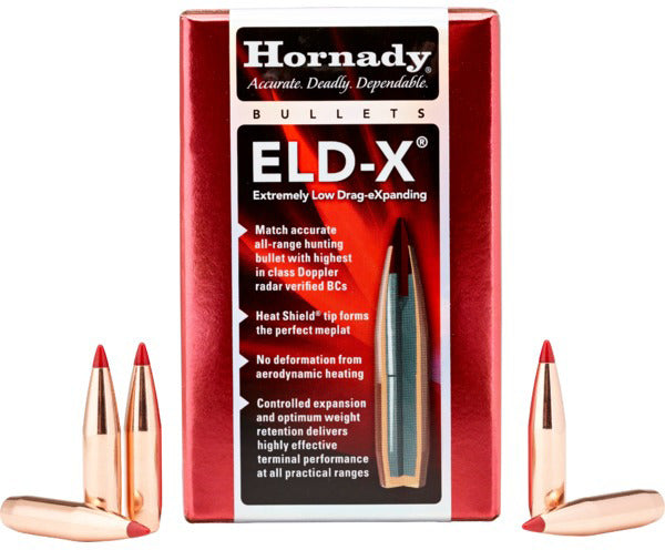 Hornady - 338 Cal - 230 Gr - ELD-X - Boat Tail - 100ct