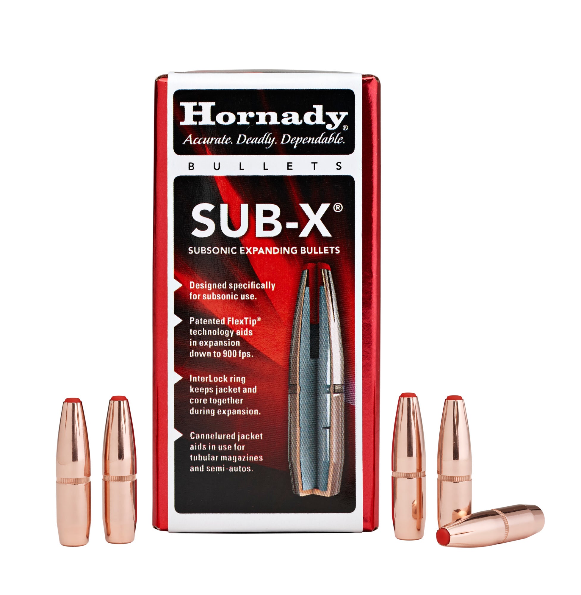 Hornady Sub-X Rifle Bullets 30-30 Win. 30 Caliber 175 Grain .308
