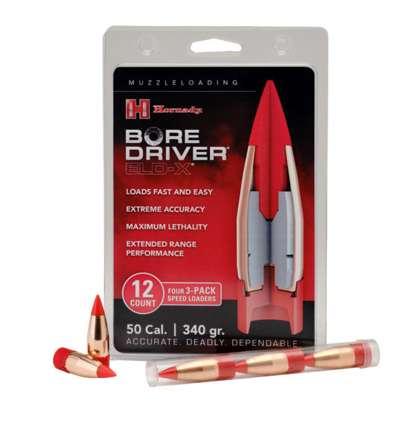 Hornady 67714 Bore Driver 50 Cal 340 Gr Bore Driver ELD-X