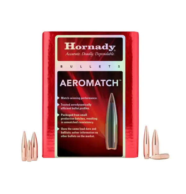 Hornady 307191 Aeromatch Rifle Bullets, Sequential Off The Press