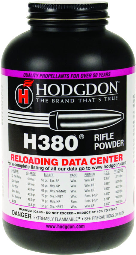 Hodgdon Powder H380 - H380 Smokeless Powder 1 Lb