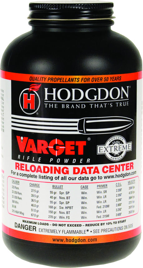 HODGDON POWDER VARGET RIFLE SMOKELESS 1 LB