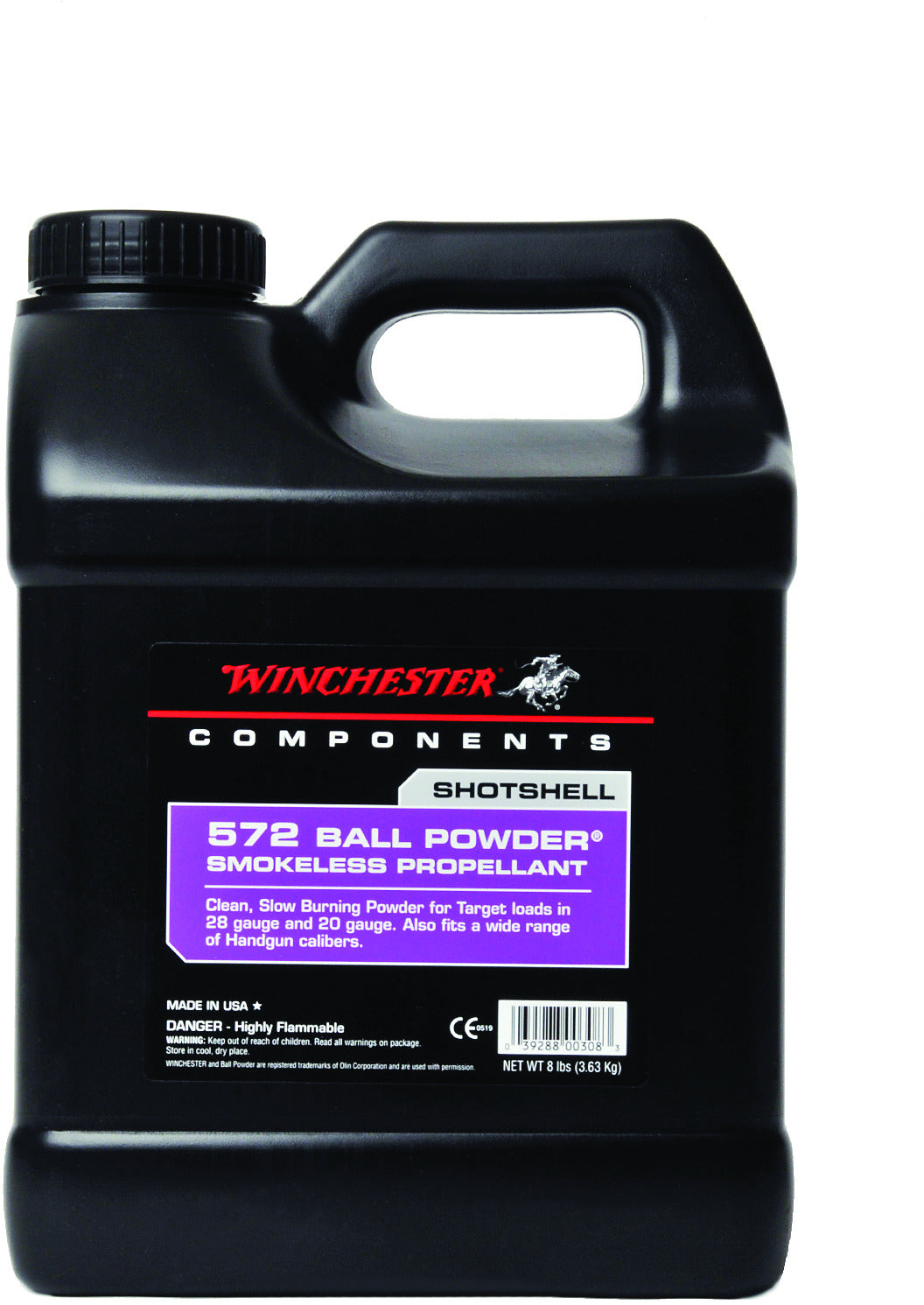 Winchester 5728 Smokeless Ball Pistol/Shotshell Reloading Powder Powder, 8 lbs