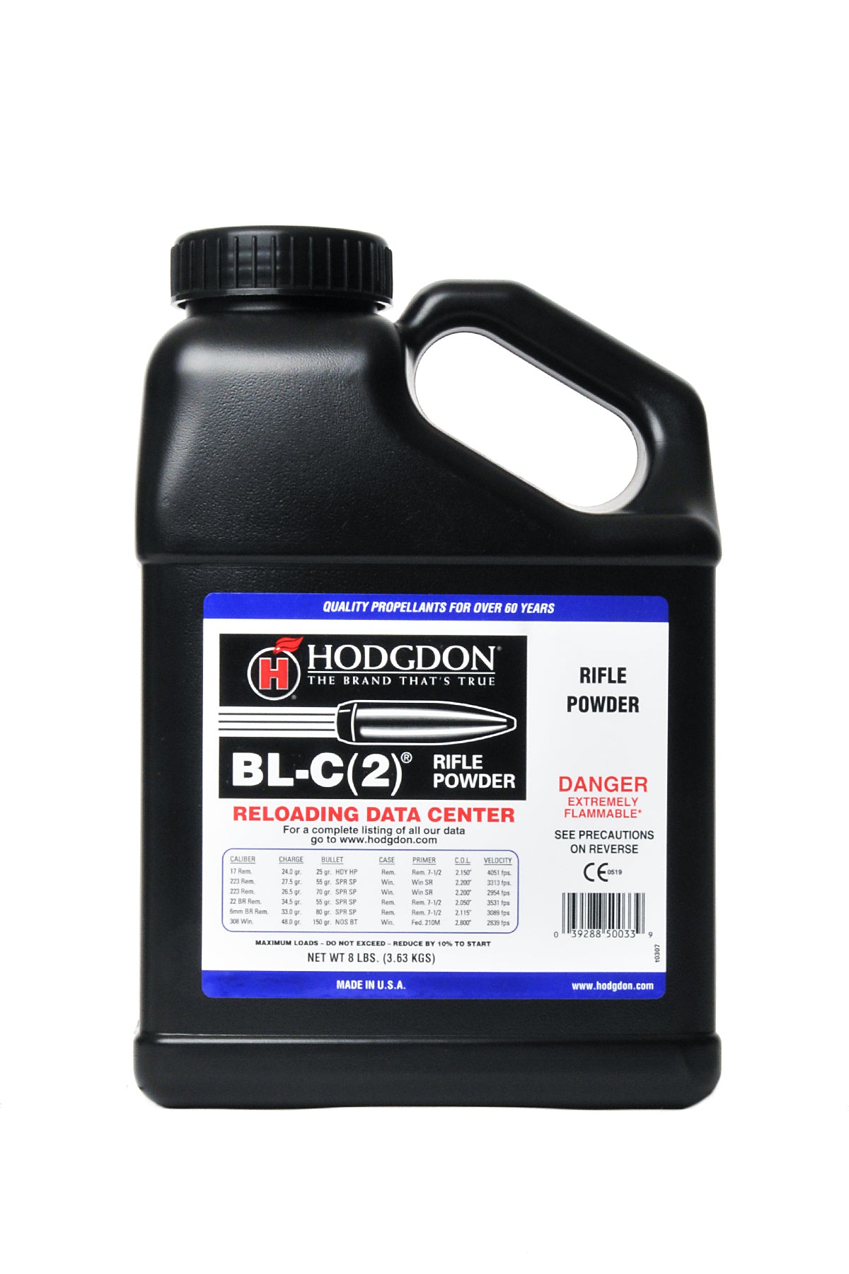 Hodgdon BLC8 Smokeless Powder, 8 lbs