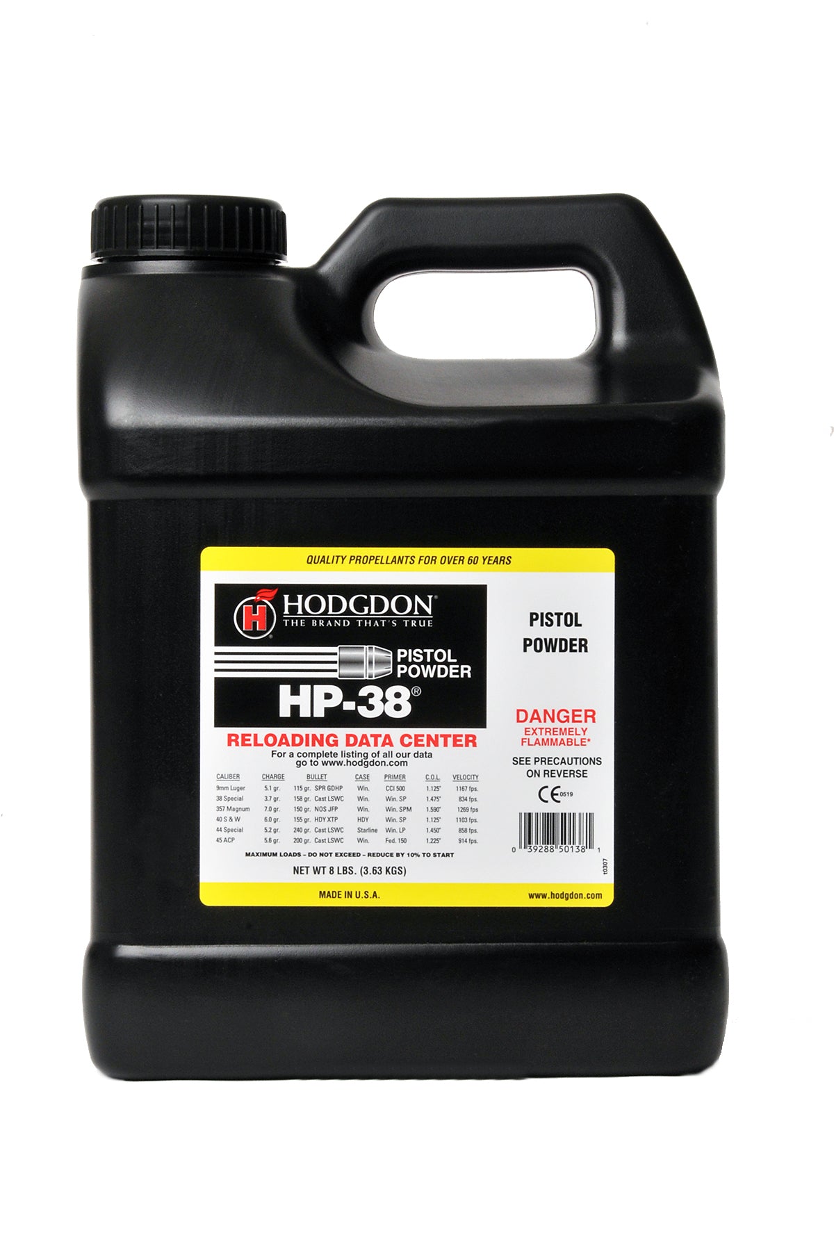 Hodgdon P388 HP-38 Pistol Smokeless