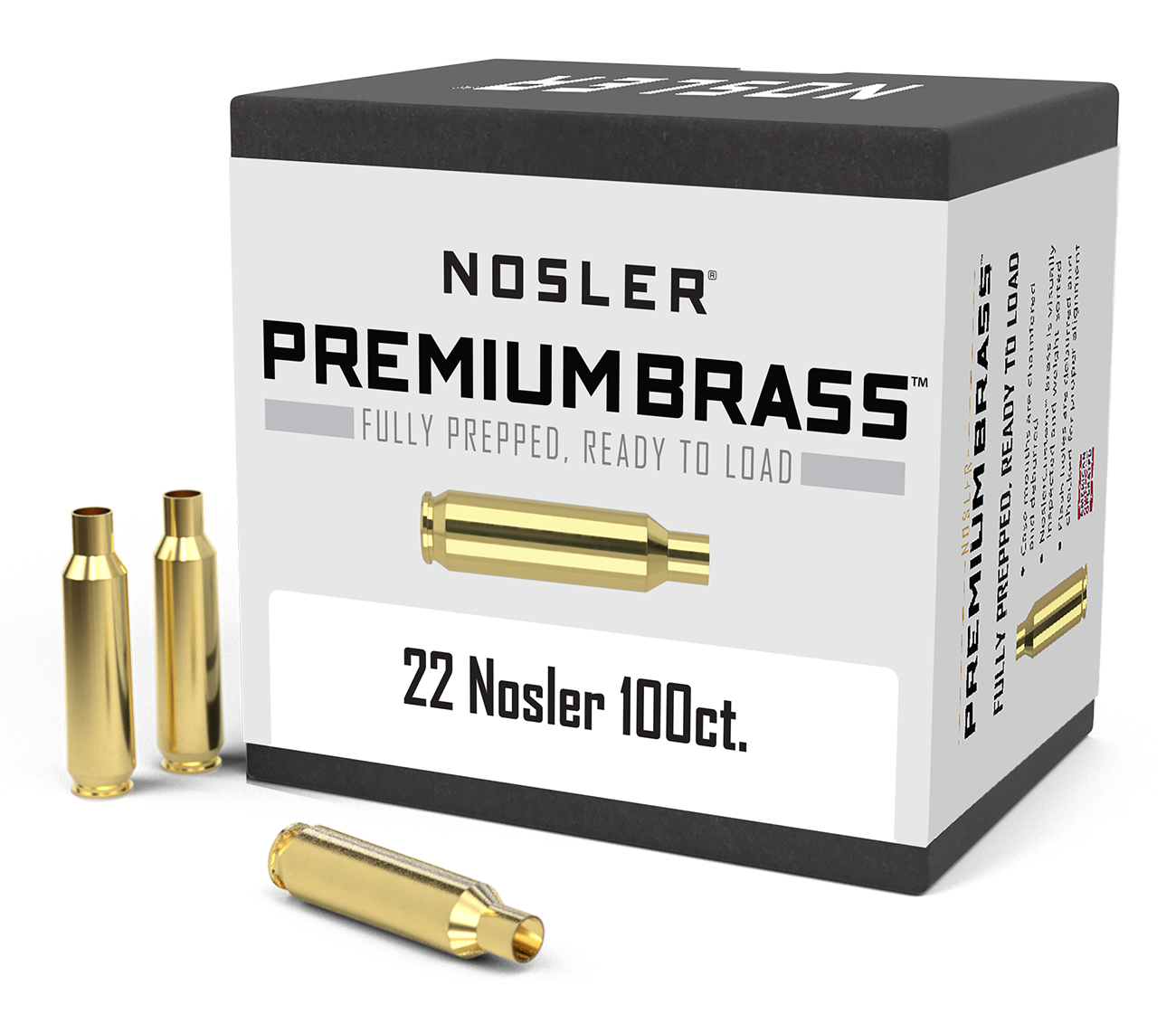 Nosler 22 Premium Brass (100ct) product image