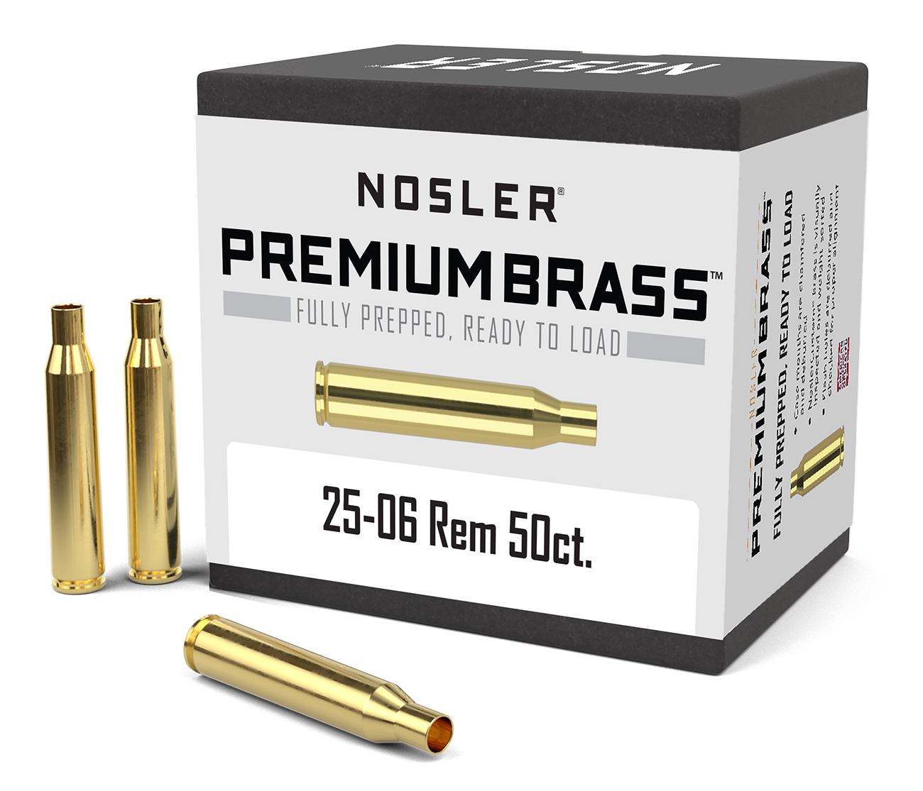Nosler 25-06 Rem Premium Brass (50ct) product image