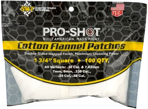 Pro-Shot .270-.38 Cal. 100 Count Shopline Patches