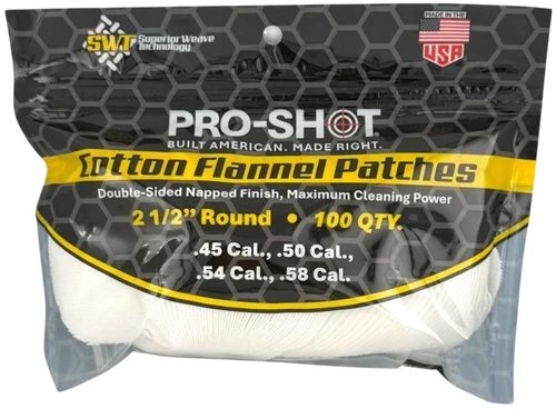 Pro-Shot .45-.58 Cal. 100 Count Shopline BP Patches