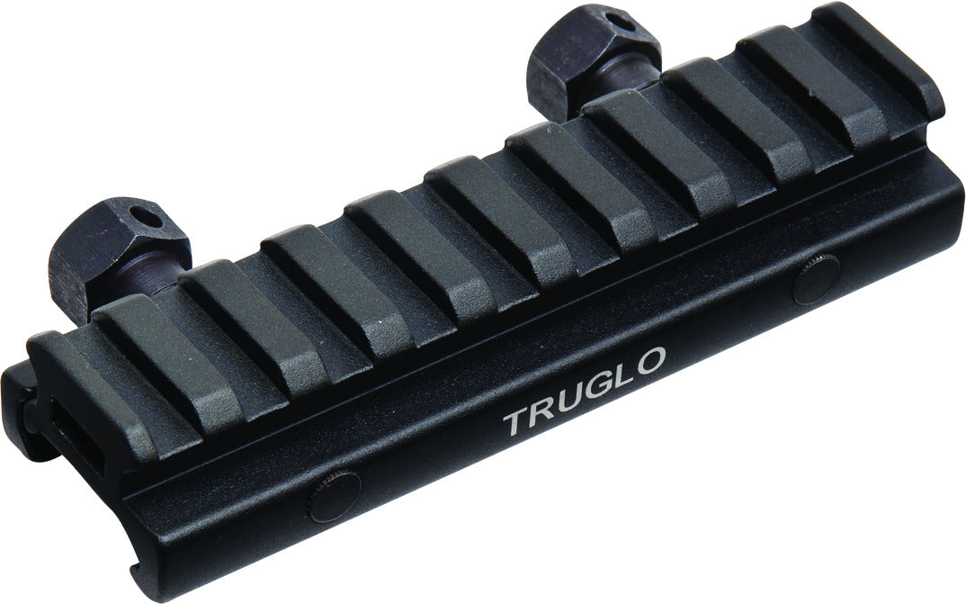 TruGlo Picatinny Riser Mount Matte Black Anodized