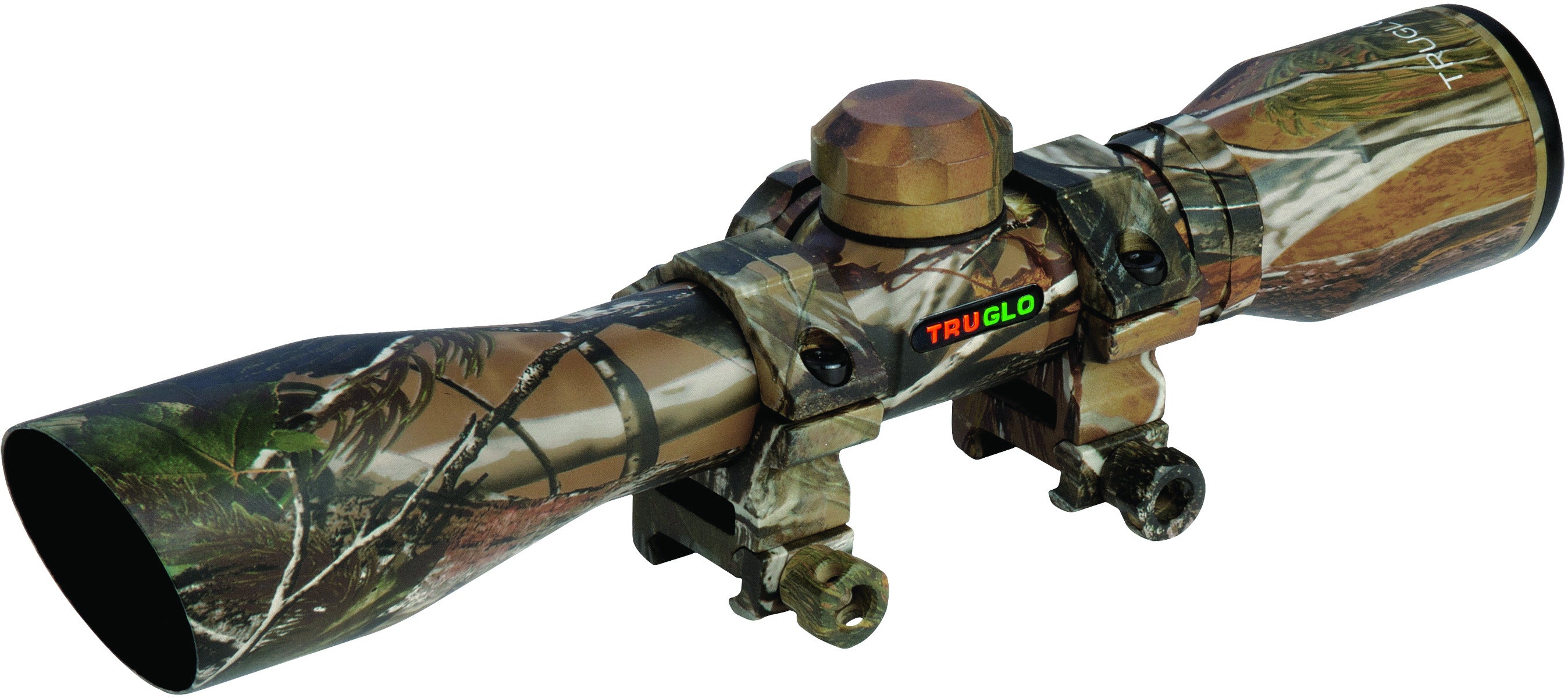 Truglo SCP SR 4X32 W/Rings Diamond Reticle,  Camo