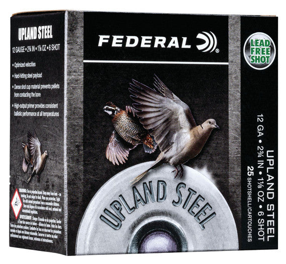 Federal Upland Steel 12 Ga. 2-3/4" #6 Field & Range Steel