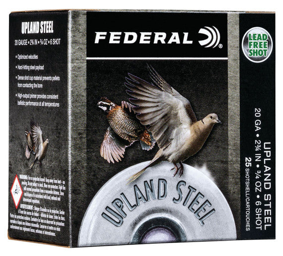 Federal Upland Steel 20 Ga. 2-3/4" #6 Field & Range Steel