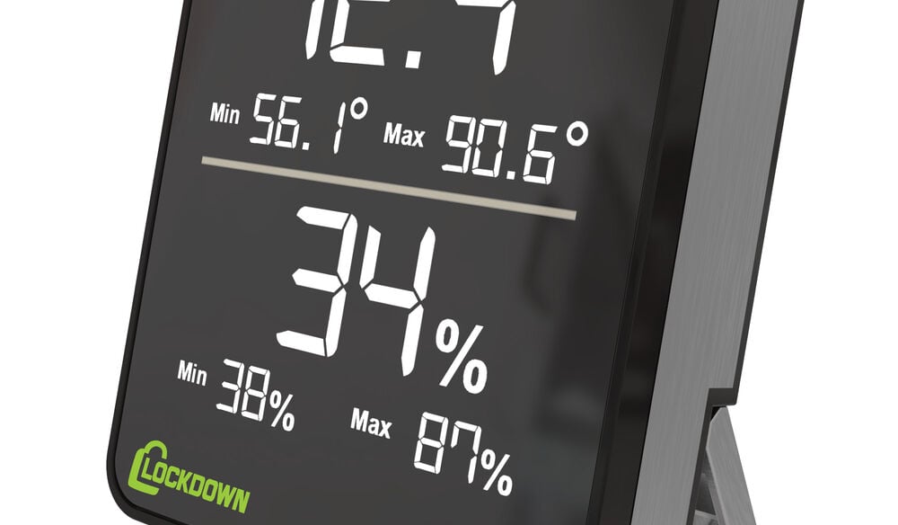 Lockdown Wireless Digital Hygrometer and remote sensor