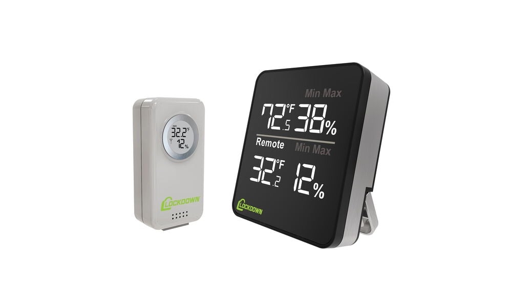 Lockdown Wireless Digital Hygrometer and remote sensor