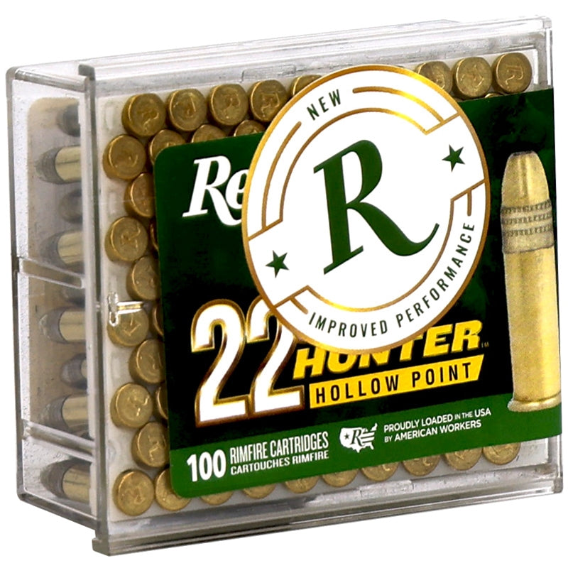 Remington Golden Hunter 22 LR 40gr Plated HP - 100 Rounds