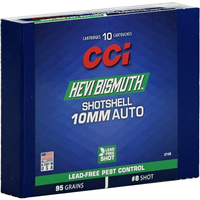 CCI HEVI-Bismuth 10mm Auto 95gr #8 Bismuth Shot - 10 Count