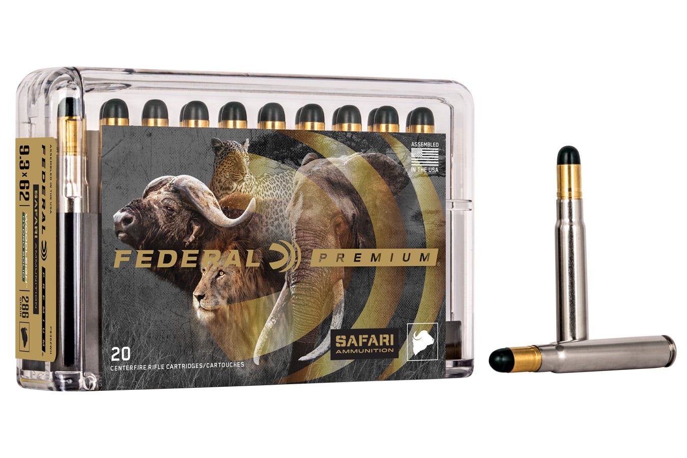 Federal Premium Safari Woodleigh Hydro 9.3x74R 286gr - 20 Rounds