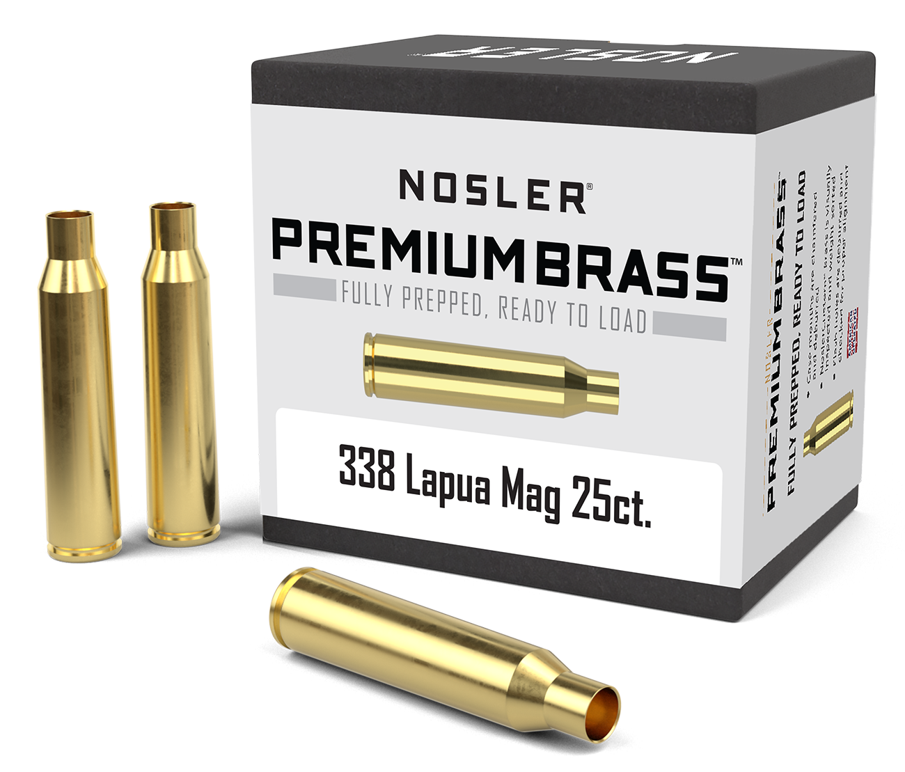 Nosler 338 Lapua Premium Brass (25ct) product image
