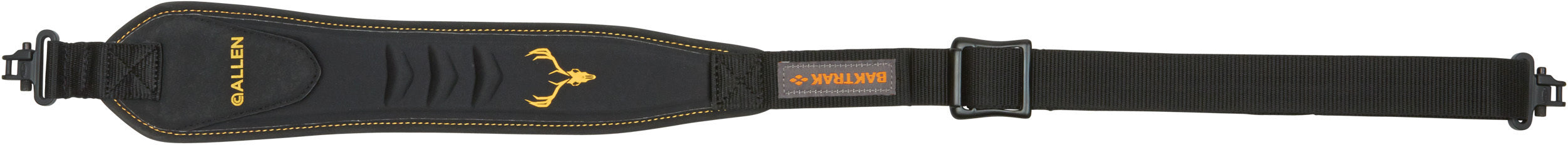 Allen Company Boulder BakTrak 2-Point Rifle and Shotgun Sling - Rubber Grip with Swivels - Ideal for Hunting and Shooting - Gun Strap - Tested up to 500 Lbs. - Black/Yellow