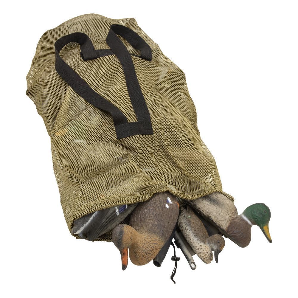 Allen Mesh Duck Decoy Bag 52" x 30" Olive - fits 24 standard duck decoys