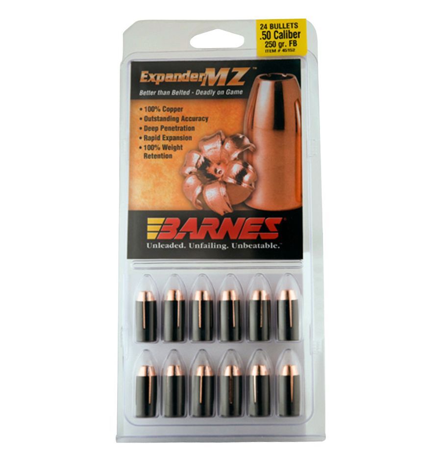 Barnes Muzzleloader Bullets With Sabots 54 Cal 325Gr. Expander MZ FB, Box Of 15