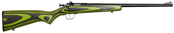 Crickett Gen 2 .22 LR Rifle – Green/Black Laminate, Blued