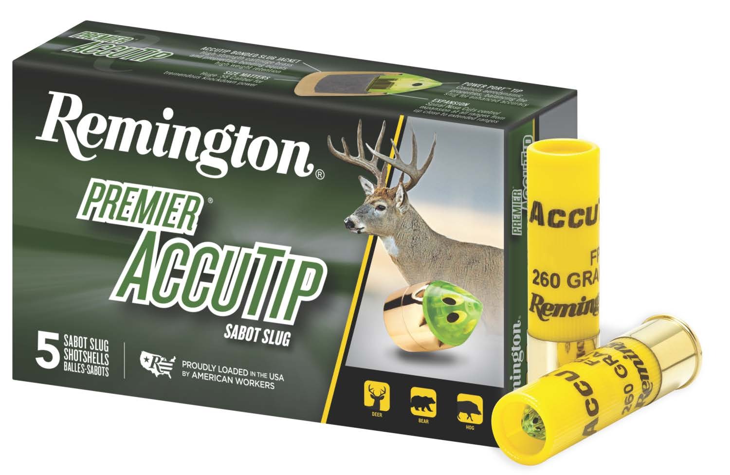 Remington 20498 Premier Accutip Bonded Sabot Slugs 20 GA, 3 in