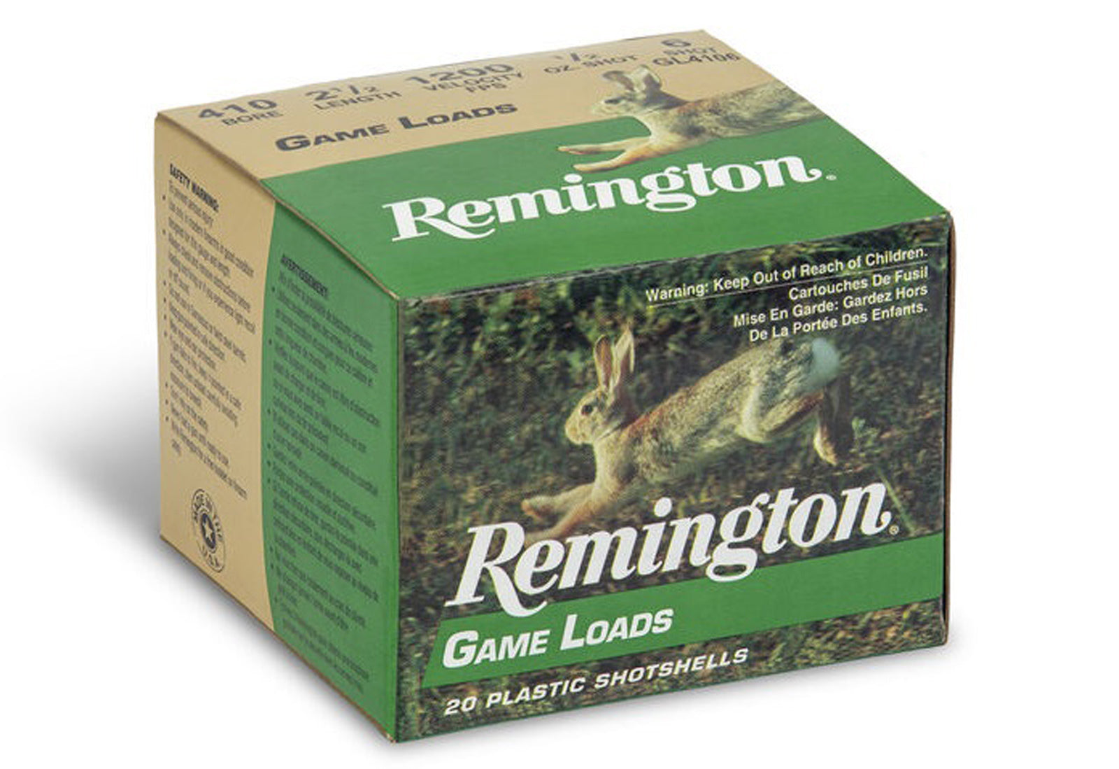 Remington .410 Bore Game Load 1/2oz, 6 Shot, 20ct