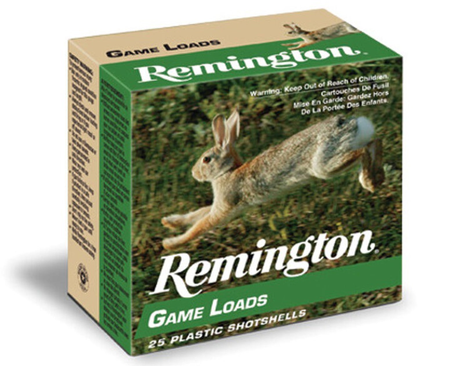 Remington Lead Game Loads, 12 Gauge, 2 3/4, 1 Oz., 25 Rounds