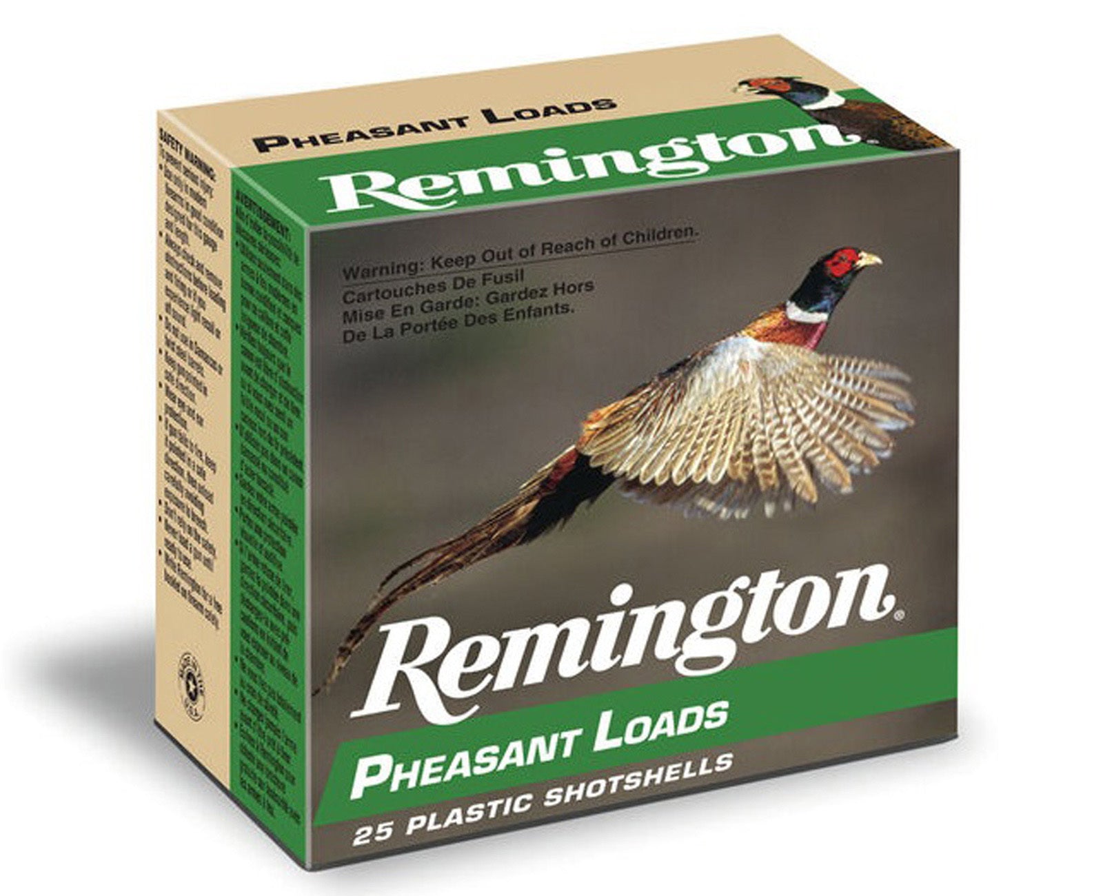 Remington Pheasant Loads, 20 Gauge, 2-3/4, 1 Oz., 25 Rounds