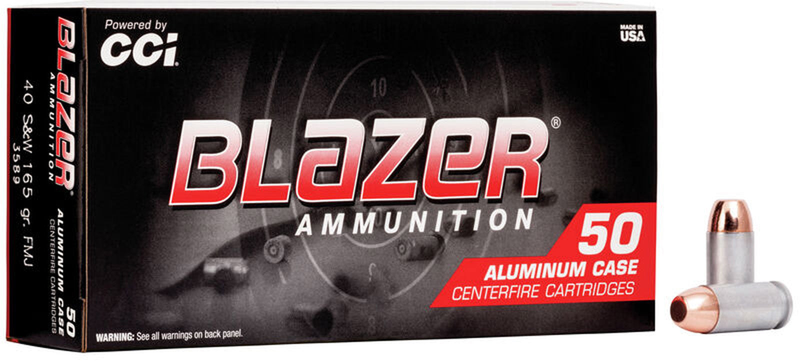 CCI BLAZER AMMUNITION 357 MAGNUM 158 GRAIN JHP