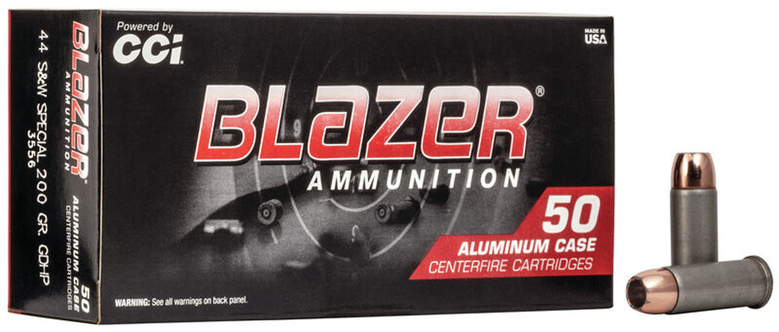 CCI BLAZER 44 S&W SPECIAL  200 GR HP 50 RDS