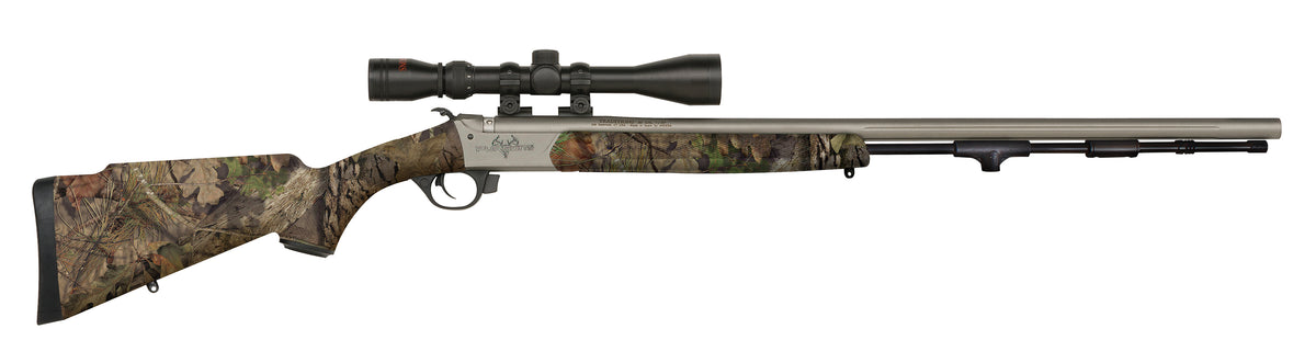 Traditions Pursuit XT Muzzleloader, .50 Caliber, 26 Barrel, Mossy Oak/Cerakote, 3x9x40mm Scope