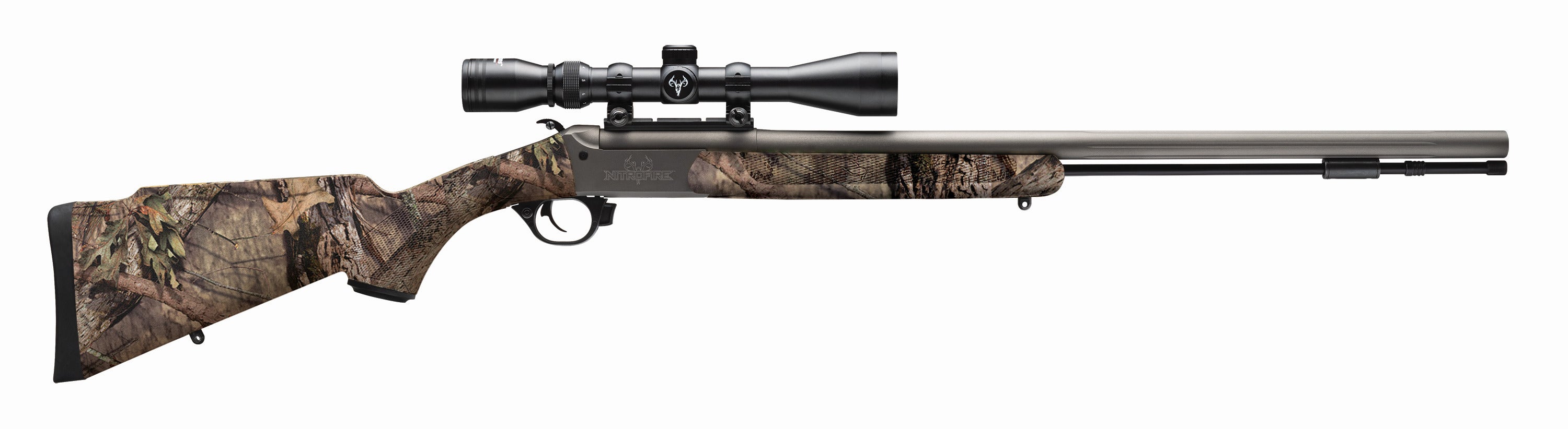 Traditions CR5841104416 NitroFire Syn MOBU Country  SS CeraKote  No Sights 50 cal 26 Chromoly Steel Brl 124 VAPR Twist w 39x40 Scope