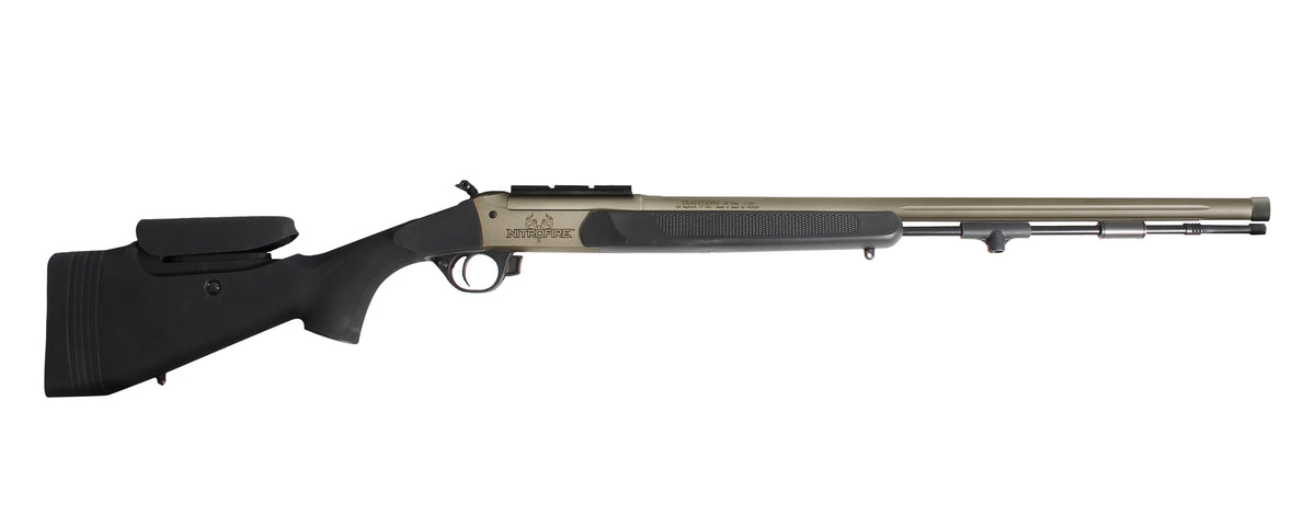 Traditions CR5384660450 Nitrofire Pro Series Muzzle Loader 50 Cal Black Stock Tungsten CeraKote 26 209 Firestick 3510x44
