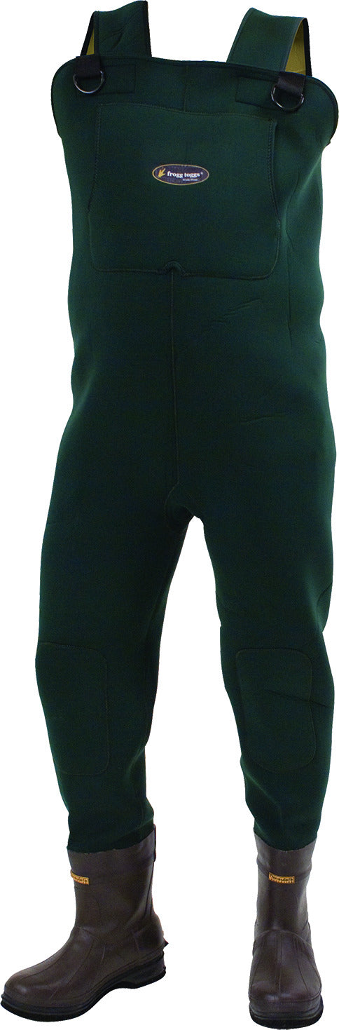 Stillman Frogg Toggs Mens Amphib Bootfoot Neoprene Cleated Chest Wader