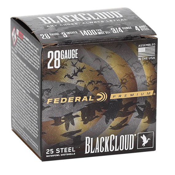Federal Black Cloud 28GA 3" 3/4OZ #4 Waterfowl Ammo