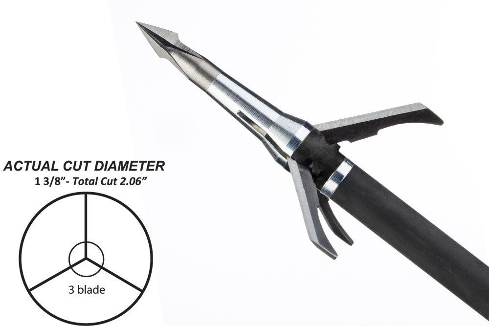 Grim Reaper Pro Series Mechanical Broadheads - 100 gr 4-Blade (1 3/8") - #1643